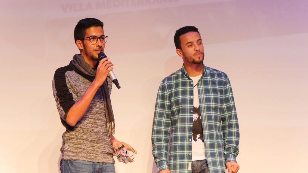 Fouad Zaari et Hicham Aït Ouguerrab, récompensés par le public pour leur court-métrage "Fayrouz, Day of glory" 